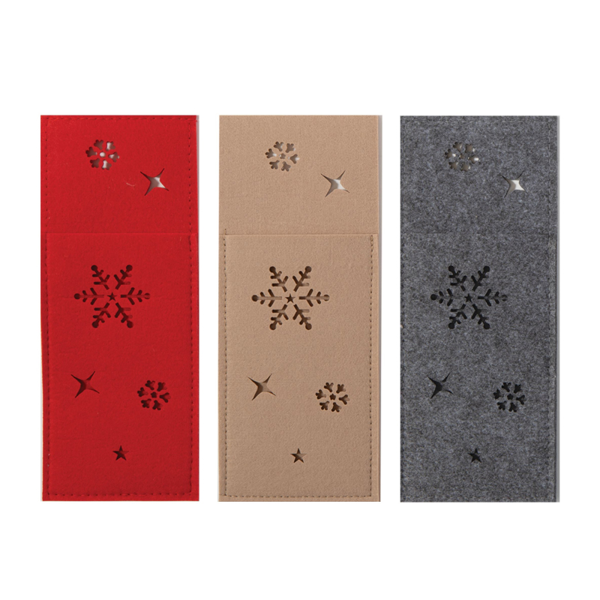 ΧΡΙΣΤΟΥΓΕΝΝΙΑΤΙΚΗ ΘΗΚΗ ΜΑΧΑΙΡΟΠΗΡΟΥΝΩΝ 2 ΤΜΧ SNOW FELT  NEF-NEF HOMEWARE
