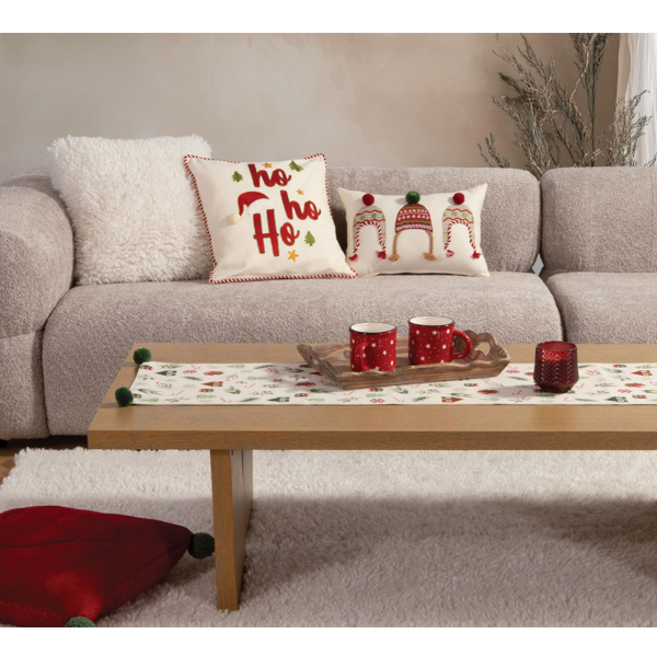ΧΡΙΣΤΟΥΓΕΝΝΙΑΤΙΚΗ ΤΡΑΒΕΡΣΑ WHITE CHRISTMAS 33X150 NEF-NEF HOMEWARE