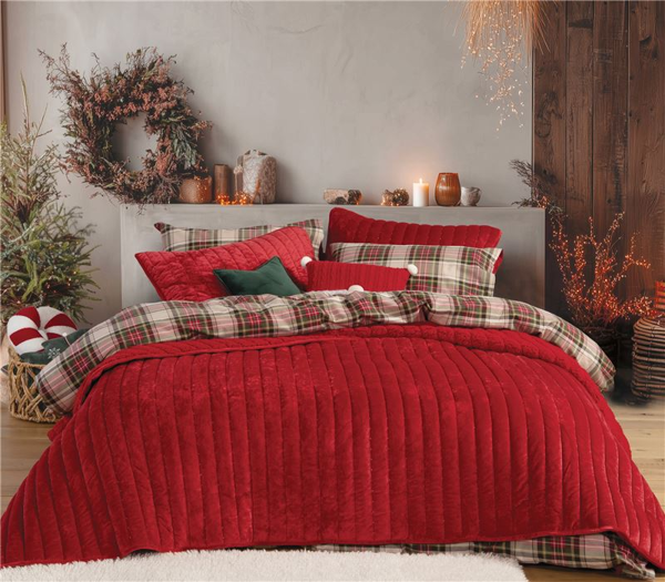 ΚΟΥΒΕΡΤΟΠΑΠΛΩΜΑ ΥΠΕΡΔΙΠΛΟ SWEET CHRISTMAS 240X220 NEF-NEF HOMEWARE