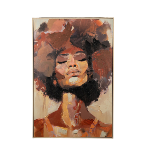 ΠΙΝΑΚΑΣ ΖΩΓΡΑΦΙΚΗΣ ΣΕ ΚΑΜΒΑ ΜΕ ΚΟΡΝΙΖΑ ΚΟΠΕΛΑ ΑΦΡΟ 82,6Χ122,6Χ4,3ΕΚ