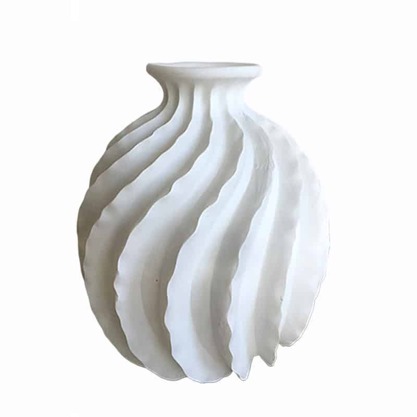 ΒΑΖΟ ΚΕΡΑΜΙΚΟ Φ25Χ37.5ΕΚ.ΛΕΥΚΟ