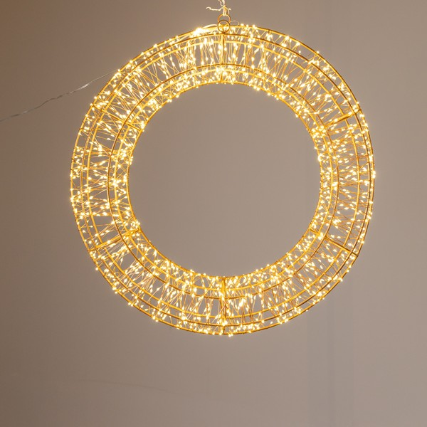 ΦΩΤΙΖΟΜΕΝΟ ΣΤΕΦΑΝΙ 60cm, 1400 MINI LED, 31V METAΣΧΗΜΑΤΙΣΤΗ, ΧΡΟΝΟΔΙΑΚΟΠΤΗ, ΜΠΡΟΝΖΕ ΧΑΛΚΙΝΟ ΚΑΛΩΔΙΟ, ΜΠΡΟΝΖΕ ΜΕΤΑΛΛΙΚΟΣ ΣΚΕΛΕΤΟΣ,