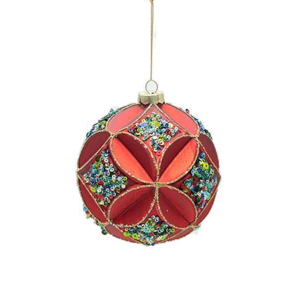 ΓΥΑΛΙΝΗ ΜΠΑΛΑ ΜΕ ΣΚΑΛΙΣΤΟ ΛΟΥΛΟΥΔΙ ΚΑΙ ΧΡΩΜΑΤΙΣΤΕΣ ΠΕΤΡΕΣ, ΣΕΤ 2ΤΜΧ, 12cm