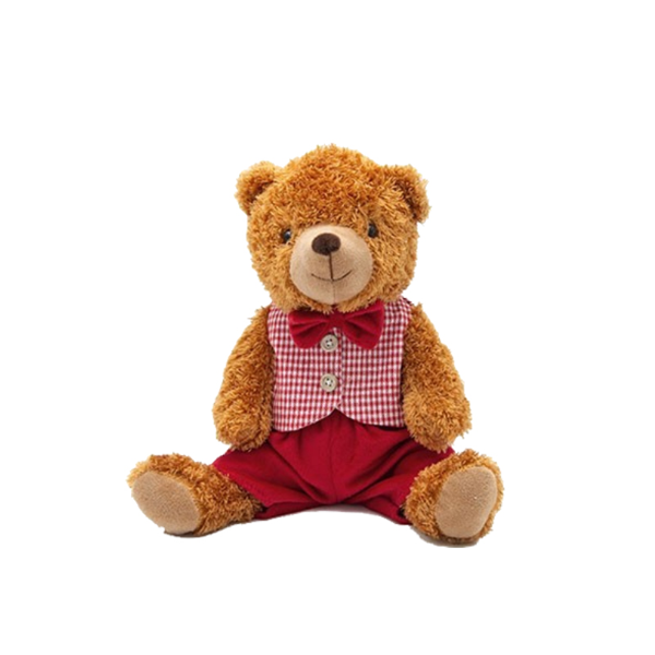 ΑΡΚΟΥΔΑΚΙ ΜΕ ΡΟΖ ΚΑΡΟ ΓΙΛΕΚΟ, ΚΑΘΙΣΤΟ, 23cm