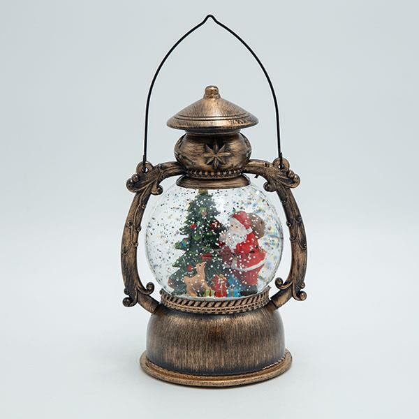 ΦΑΝΑΡΙ ΜΕ ΑΓΙΟ ΒΑΣΙΛΗ, ΜΕ ΝΕΡΟ ΣΤΟ ΕΣΩΤΕΡΙΚΟ, ΦΩΤΙΖΟΜΕΝΟ, ΜΠΑΤΑΡΙΑΣ, TIMER, 14x11x20.50cm