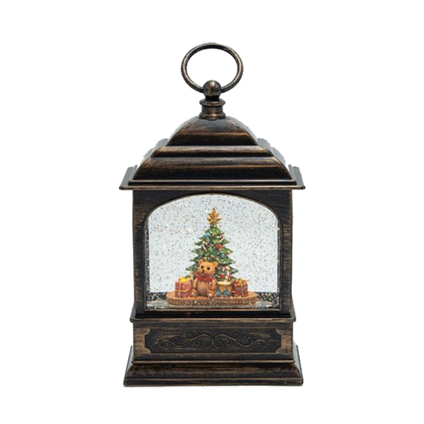 ΦΑΝΑΡΙ ΜΕ ΑΡΚΟΥΔΑΚΙ, ΜΕ ΝΕΡΟ ΣΤΟ ΕΣΩΤΕΡΙΚΟ, ΦΩΤΙΖΟΜΕΝΟ, ΜΠΑΤΑΡΙΑΣ, TIMER, 13.5x7.5x22.5cm