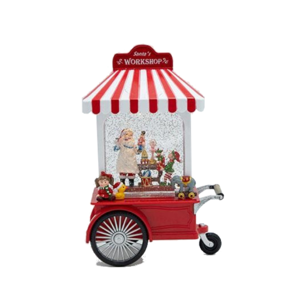 ΕΡΓΑΣΤΗΡΙ ΤΟΥ ΑΓΙΟΥ ΒΑΣΙΛΗ, ΜΕ ΝΕΡΟ ΣΤΟ ΕΣΩΤΕΡΙΚΟ, ΦΩΤΙΖΟΜΕΝΟ, ΜΠΑΤΑΡΙΑΣ, TIMER, 17.5x9x27cm