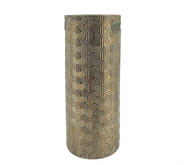 HT6677 Μεταλλική ομπρελοθήκη σχ.art deco χρυση 50cm | ZAROS