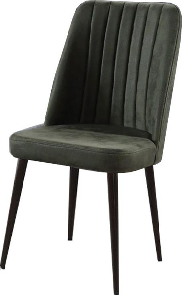 DELUX ΚΑΡΕΚΛΑ ΒΕΛΟΥΔΙΝΗ ΜΕ ΜΕΤΑΛΛΙΚΑ ΠΟΔΙΑ ΧΡΩΜΑ ΚΥΠΑΡΙΣΣΙ -ΜΑΥΡΑ ΠΟΔΙΑ 46x49x92εκ