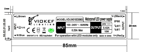 Τροφοδοτικό 10W 24V