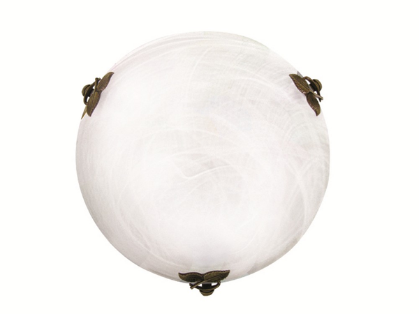 Πλαφονιέρα D:300 Λευκή Flora