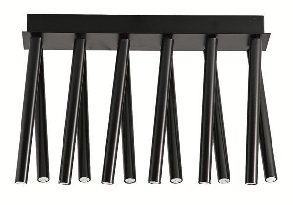 12/Φωτη Πλαφονιέρα Μαύρη Duct