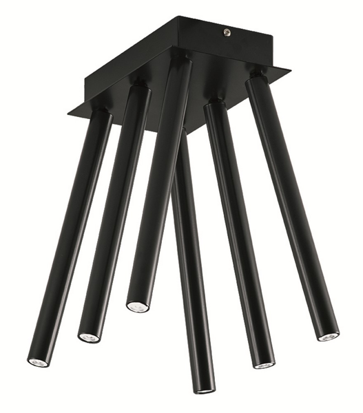 6/Φωτη Πλαφονιέρα Μαύρη Duct